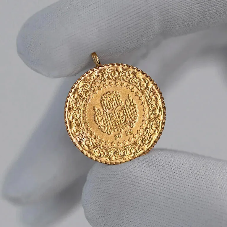 Pendant Bail Republic Jewelry Coin - Turkish Mint - Image 2