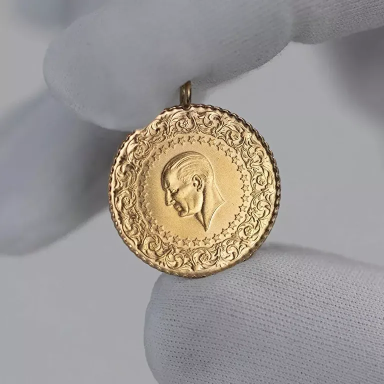 Obverse of Pendant Bail Republic Jewelry Coin - Turkish Mint